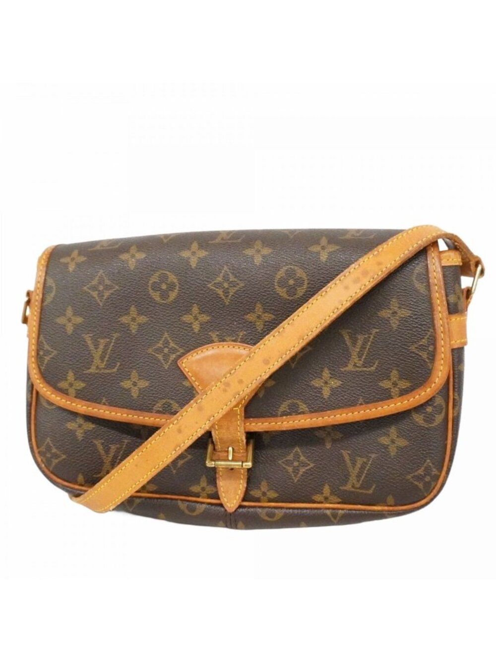 Louis Vuitton Shoulder Bag Monogram Sologne Black Cles